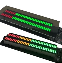  DC 12v 24v Audio Level Indicator Stereo Music Spectrum LED light Amplifier VU Meter for Car MP3 player Light Atmosphere Lamps 