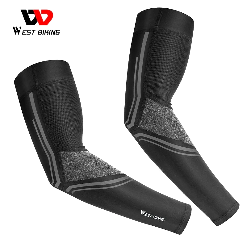 WESTBIKINGIceFabricRunningArmSleevesUVProtectionBreathable