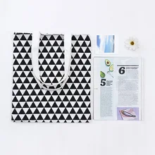 Новая Двусторонняя цветная сумка на одно плечо, Хлопковая Сумка для белья, свежая художественная сумка для покупок с защитой окружающей среды