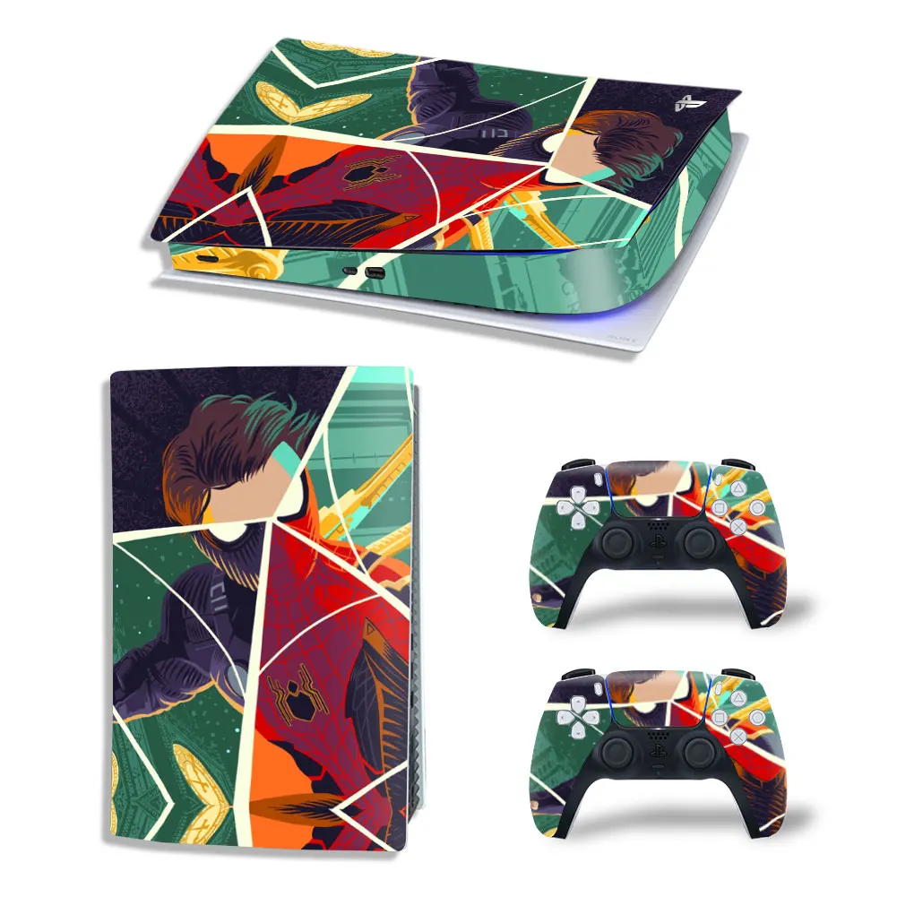Marvel Star Wars PS5 Digital Edition Skin Sticker Decal Cover for PlayStation 5 Console and 2 Controllers PS5 Skin Sticker Vinyl 