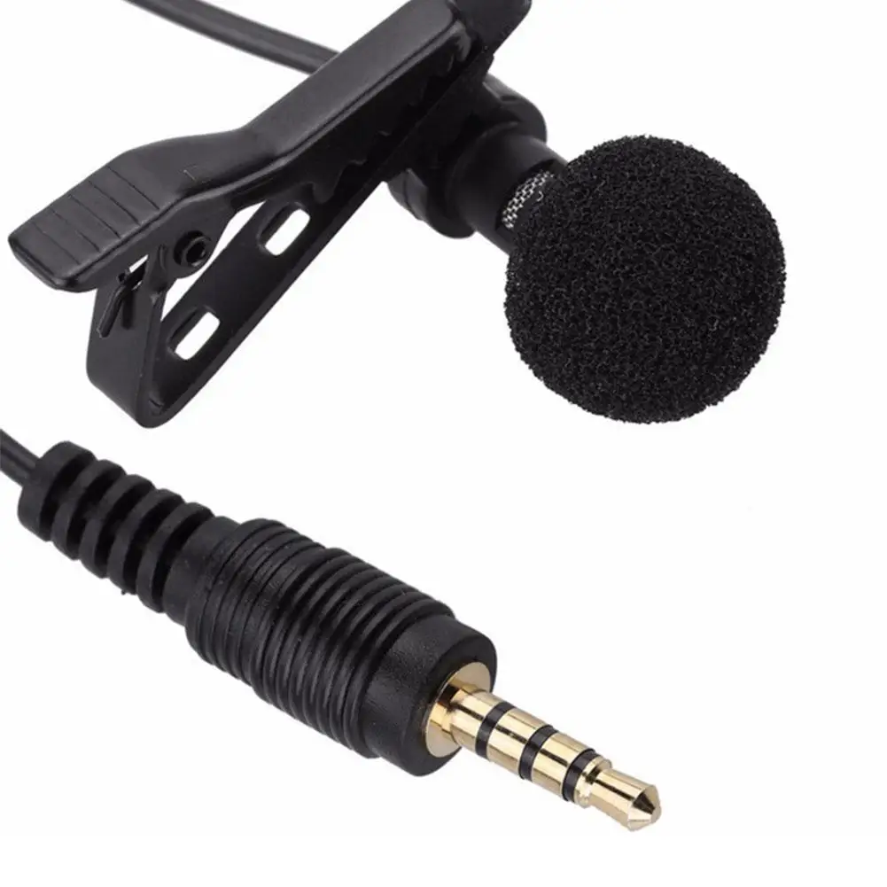 Kuulee Портативный внешний 3,5 мм Hands-Free мини проводной воротник клип петличный микрофон для ПК ноутбук Lound Динамик
