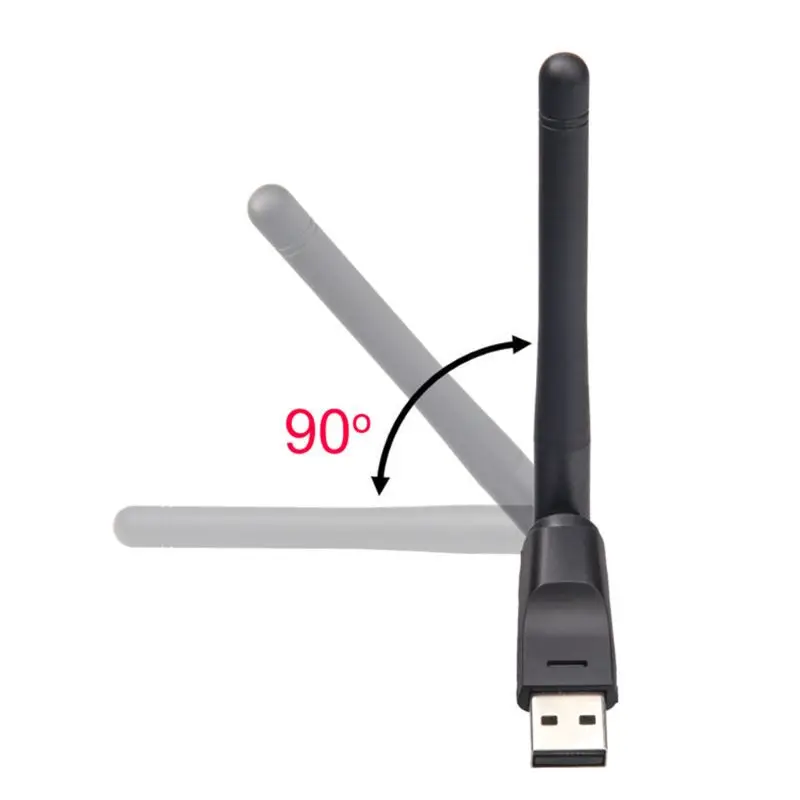 

150Mbps Mini WiFi Receiver Dongle Wireless USB WLAN Network Card Adapter Antenna for PC Laptop Set Top Box Accessories LX9A