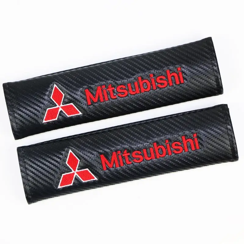 2 шт. углеродного волокна хлопка Защитная крышка чехол для Mitsubishi asx lancer outlander pajero Montero стайлинга автомобилей