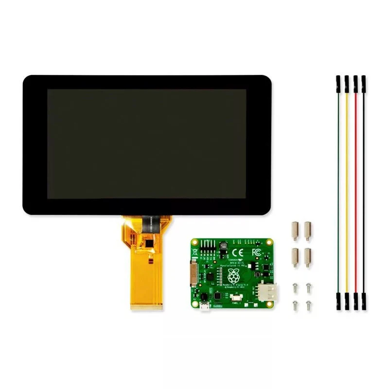 Raspberry Pi официальный 7-дюймовый сенсорный экран 7 ''дисплей 800*480 ЖК-монитор для Raspberry Pi 4 3 Модель B 4B 3B 3 B+ A