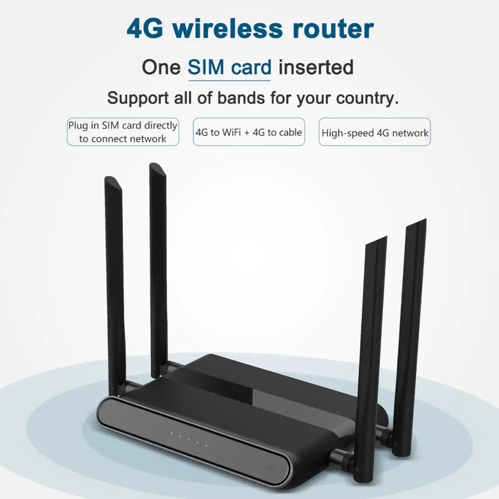 300mbps 4G Wi Fi роутер 4 порта с SIM картой USB WAP2 802.11n/b/g 2 маршрутизатор 10*100M Беспроводной