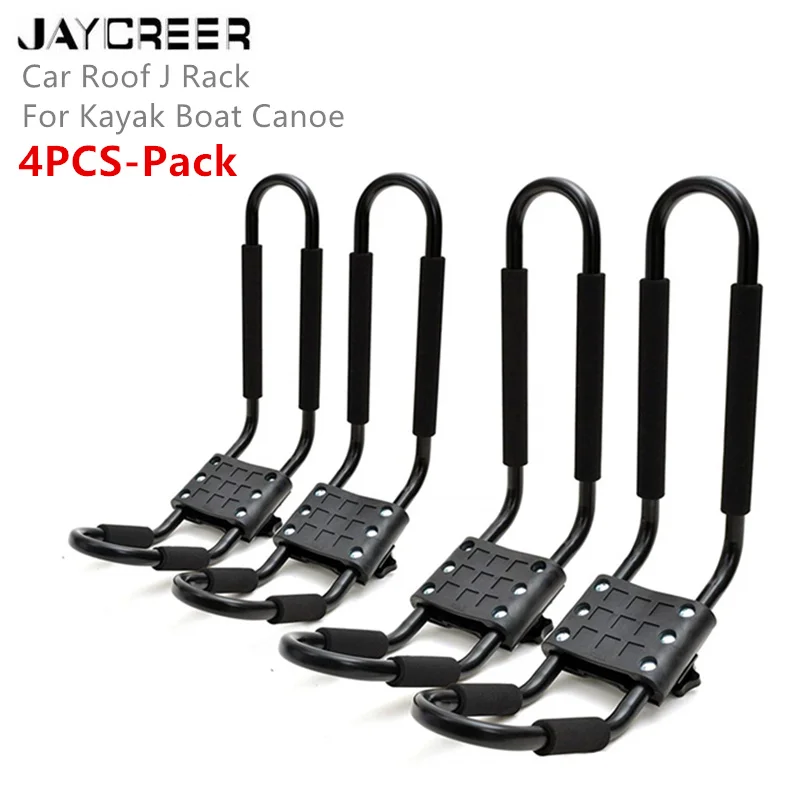 JayCreer 4 шт. Автомобильная крыша внедорожника J стойка Каяк Лодка каноэ автомобиль внедорожник Верхнее Крепление Каяк Лодка каноэ Перевозчик
