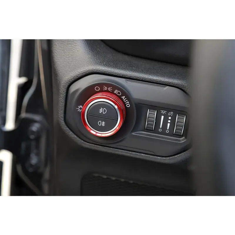 Декоративное кольцо-ручка для Jeep Wrangler JL красное высококачественные детали |