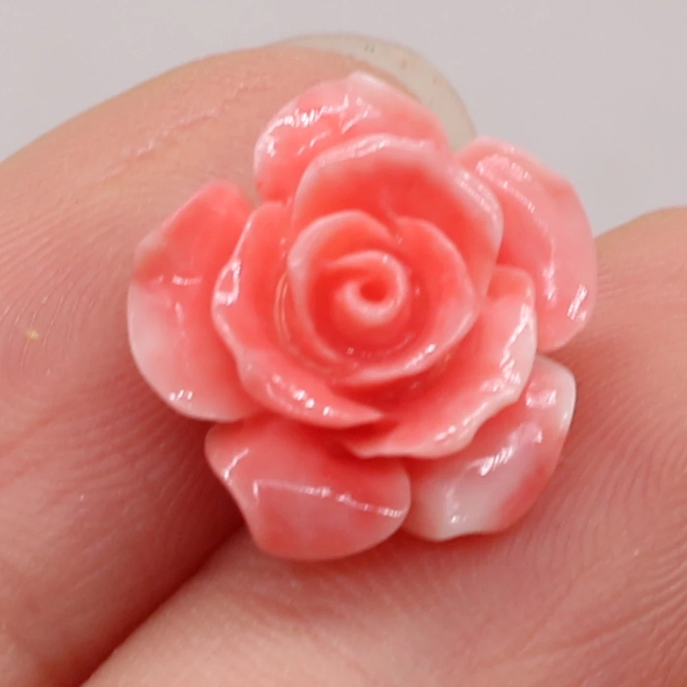 

10Pcs/set Coral Beads Red Flower-shaped Beads Charms for Women Jewelry Making Bracelet DIY Necklace Accessories15/12/11/10mm