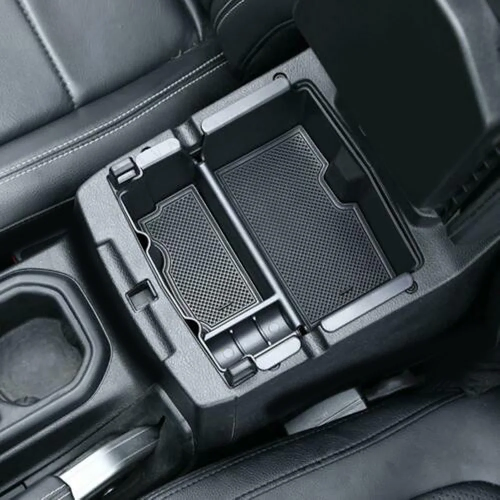 1x ABS Черная передняя консоль коробка держатель чашки подлокотник для Jeep Wrangler JL