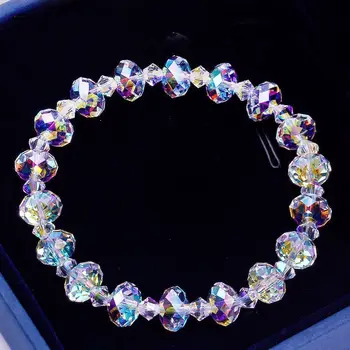 

Romantic Personalized Zircon Beaded Stretch Bracelet Ladies Engagement Bracelet Fashion Party Decoration Valentines Day Gift