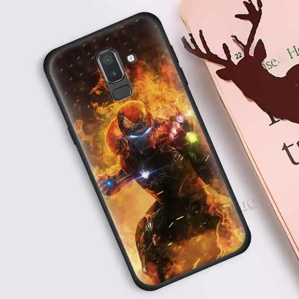 B05 Железный человек с принтами "Marvel", "Мстители", Чехол для samsung Galaxy J8 J6 J4 A6 A7 A8 A9 плюс M10 M20 M30 S M40 силиконовый чехол для телефона с изображением на задней панели Чехол - Цвет: B05