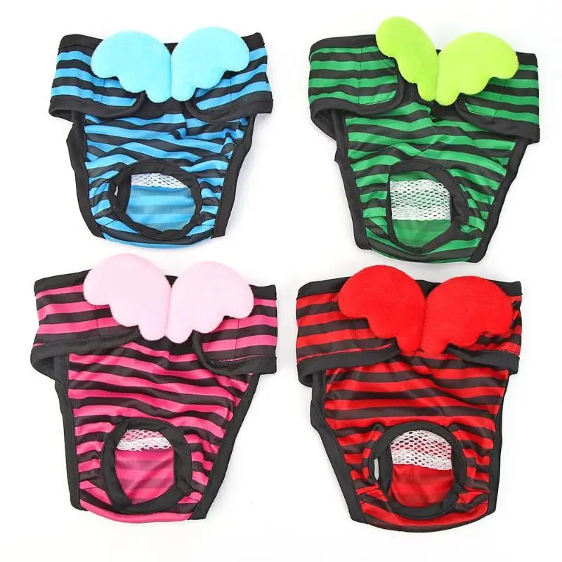 

Dogs Striped Physiological Pants Female Dog Shorts Menstruation Physiological Pants Diaper Pet Underwear For Small Meidium Dogs