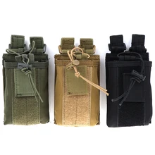 Тактический Molle Walkie-talkie Pouch Interphone Storage Bag Открытый Molle Radio Pouch для военного использования Walkie-Talkie Чехол-держатель