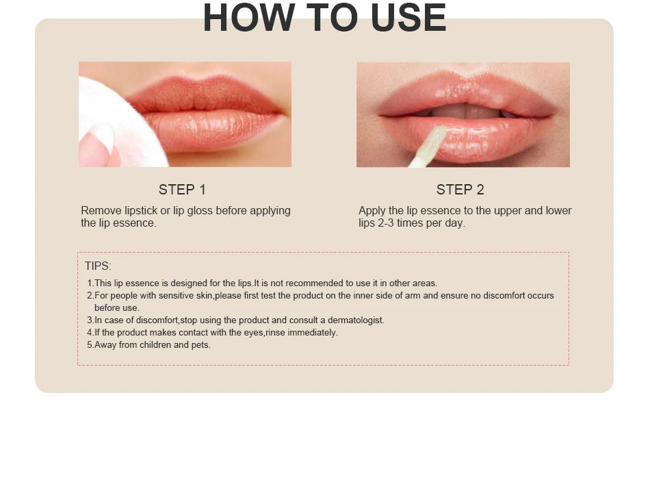 MSLAM  Volume Lips Plumper Oil Day Night Moisturizing Repairing Reduce Lip Fine Line Cosmetics Sexy Plump Enhancer Serum