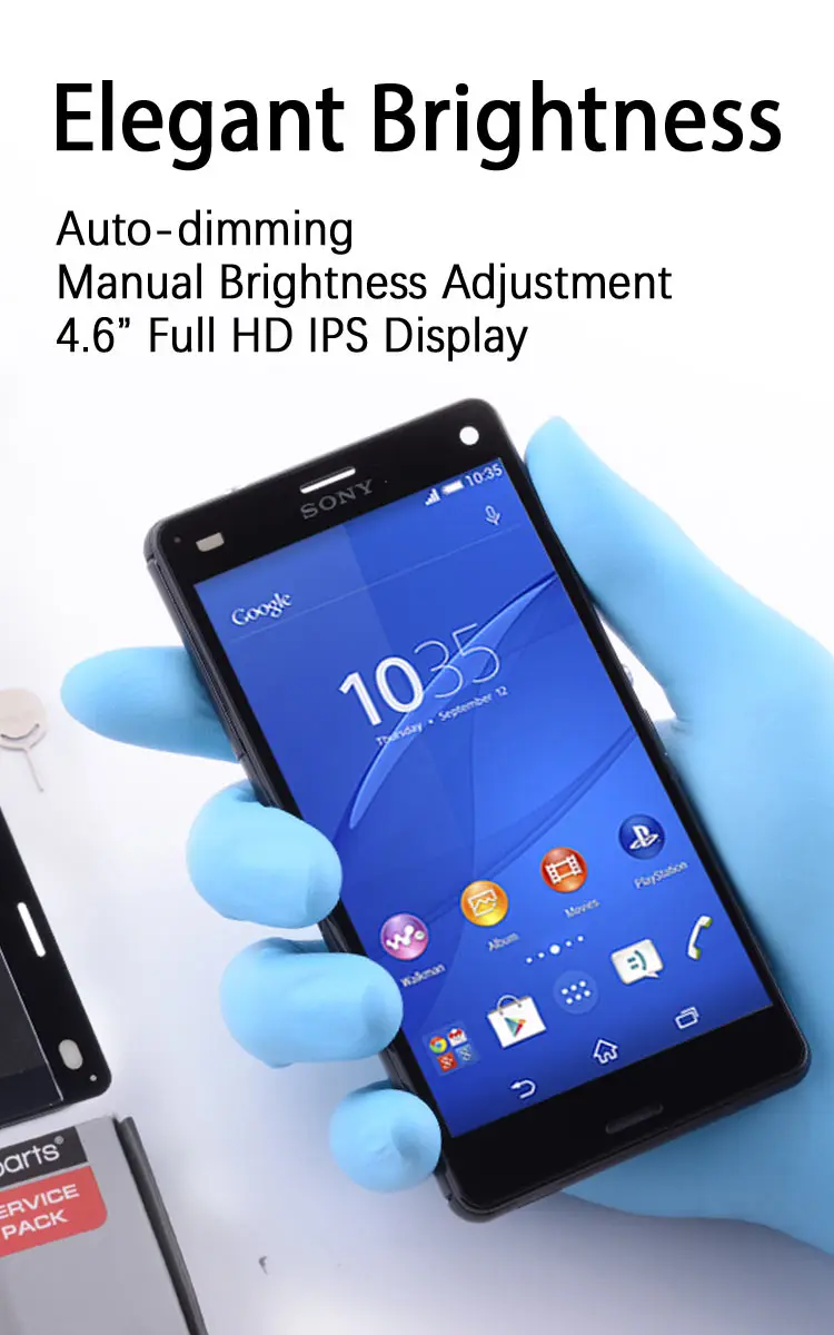 4.6 inches Original For SONY Xperia Z3 Compact Screen For SONY Xperia Z3 Compact LCD Touch Screen Z3 Mini D5803 D5833 Replacem