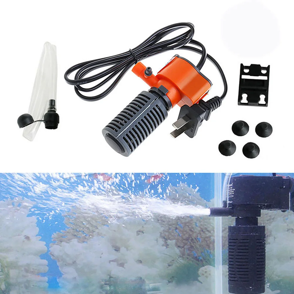 3 в 1 тихий спрей кислородный насос погружной аквариум фильтр губка увеличение воздуха внутренний