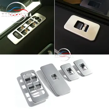 

4x Chrome Window Llift Buttons Frame Cover For Land Rover Discovery Sport 15-18
