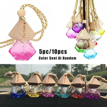 

5/10pcs Empty Diffuser Car Perfume Air Freshener Hanging Ornament Gadget Bottles Universal Accessories For Car Office Bathroom
