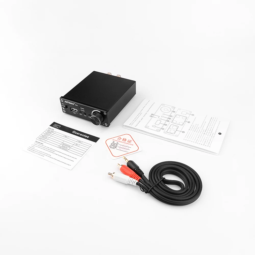 AIYIMA TPA3116 Bluetooth 5,0 усилитель мощности стерео цифровой слуховой аппарат 50 Вт* 2 AUX домашний аудио усилитель для bluetooth-динамика DIY - Цвет: TPA3116 Amplifier