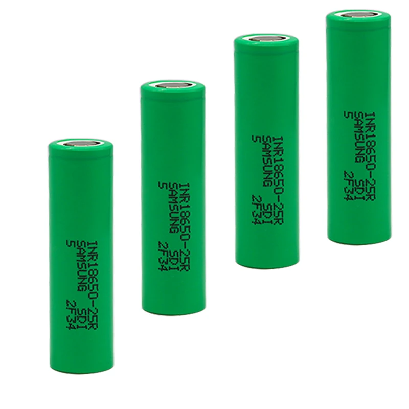 Original 18650 battery 2500 mAh 3.6V for samsung INR18650-25R 20A discharge electronic cigarette use