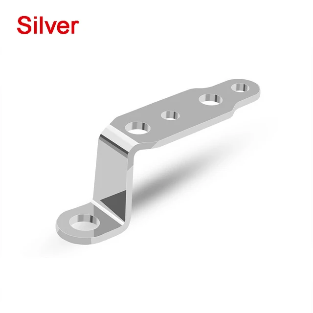 Motorcycle Rearview Mirror Modified Headlight Bracket Multi-functional LED Spotlight Electric Car Accessories Extension Brackets 1PC Silver