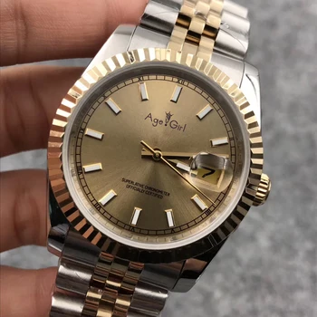 

Classic New Men Datejust Stainless Steel Automatic Mechanical Self Wind Sapphire 18k Silver Gold Limited Sport Watches 36mm