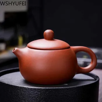 

Yixing teapot Convenient travel teapot filter teapot beauties handmade purple clay customized gifts authentic Xishi teapot 180ml