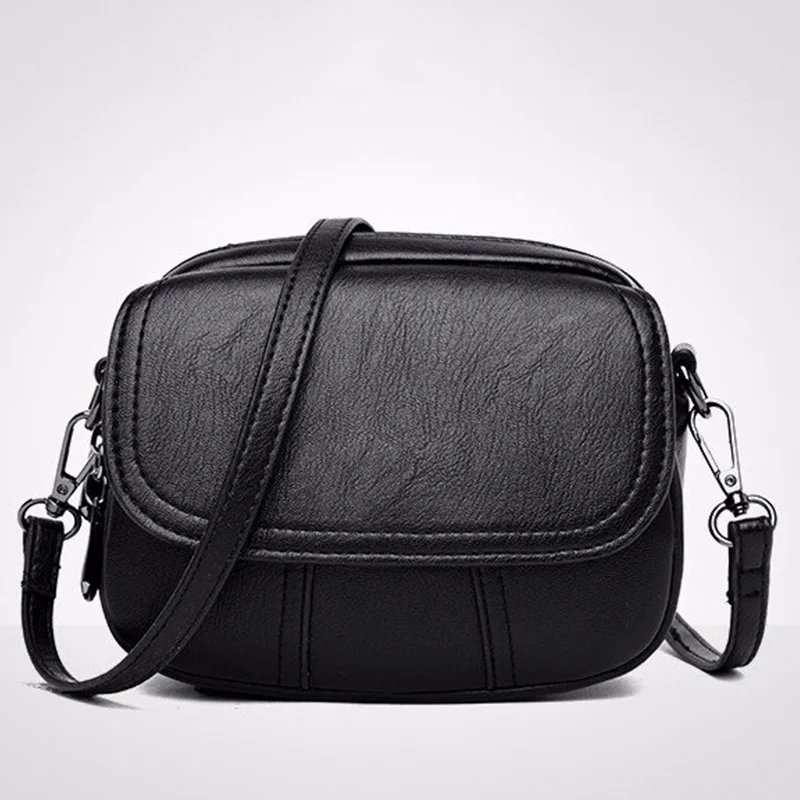 

Luxury Women's Shoulder Bag Luxury Brand Designer Pu Leather Messenger Bags Women's New Fashion High Quality Leather Bags Black