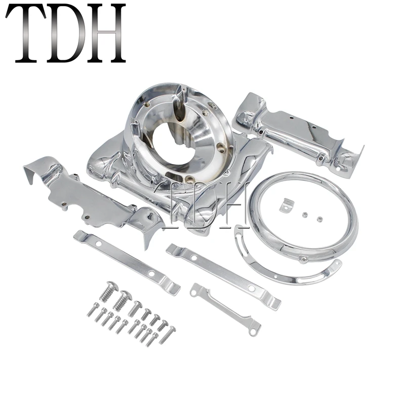 Для Harley Sportster Dyna 67971-04 хромированный налобный фонарь Nacelle полный комплект Nacelle FXD FXDC FXDX 1994-2005 XL 883