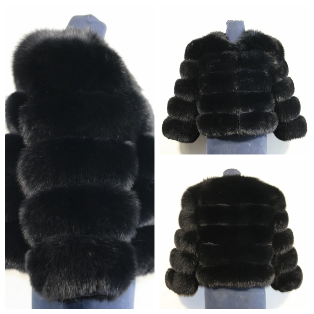 Black fur jacket