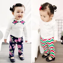 Весенняя детская одежда; хлопковые леггинсы с открытым шаговым швом; сезон весна-осень; леггинсы для девочек; брюки для девочек