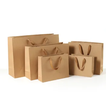 

1pc Senior Kraft Paper Bags Fashion Clothes Bags Wedding Chocolate Cake Packing Paper Boxes Christmas Party Supplies Paper Bags