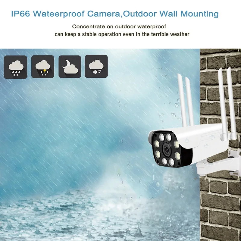 Smart wireless camera WiFi network can be connected with mobile phone remote outdoor HD night vision card camera