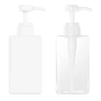 

2PCS Empty Bottles Plastic Subpackaging Bottle Travel Dispenser Container Press Pump Lotion Bottle For Liquid Soap Shampoo 450ML