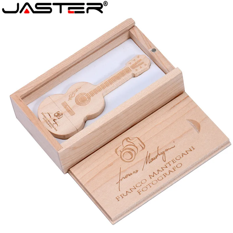 JASTER деревянный Гитарный USB флеш-накопитель USB 2,0 32 Гб Флешка 64 ГБ 16 ГБ 4 ГБ карта памяти U диск 128 ГБ USB Стик