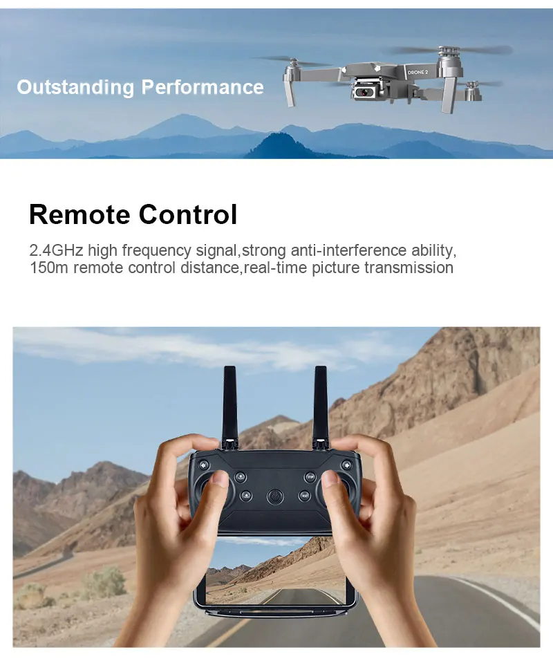 E68 WI-FI FPV Дрон с камерой для съемки с Широкий формат HD 4K 1080P Камера высокое режим удержания RC складного квадрокоптера Дрон Игрушки для мальчиков