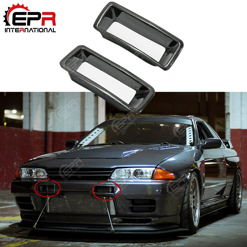 For Nissan R32 Nismo N1 Carbon Fiber Bumper Vents Front Cold Air Intake Duct Racing Kit For Nissan Skyline R32 Gts Gtr Body Kits Aliexpress