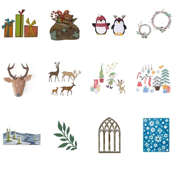 

Christmas set Metal Cutting Dies serie Scrapbooking Stencil for Paper Card Decorative Embossing Frames Card Craft 2020 NEW