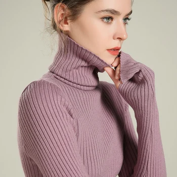 

Autumn and Winter New Cashmere Sweater Women Turtleneck Pullover Fashion Sweater Warm Bottom Sweater