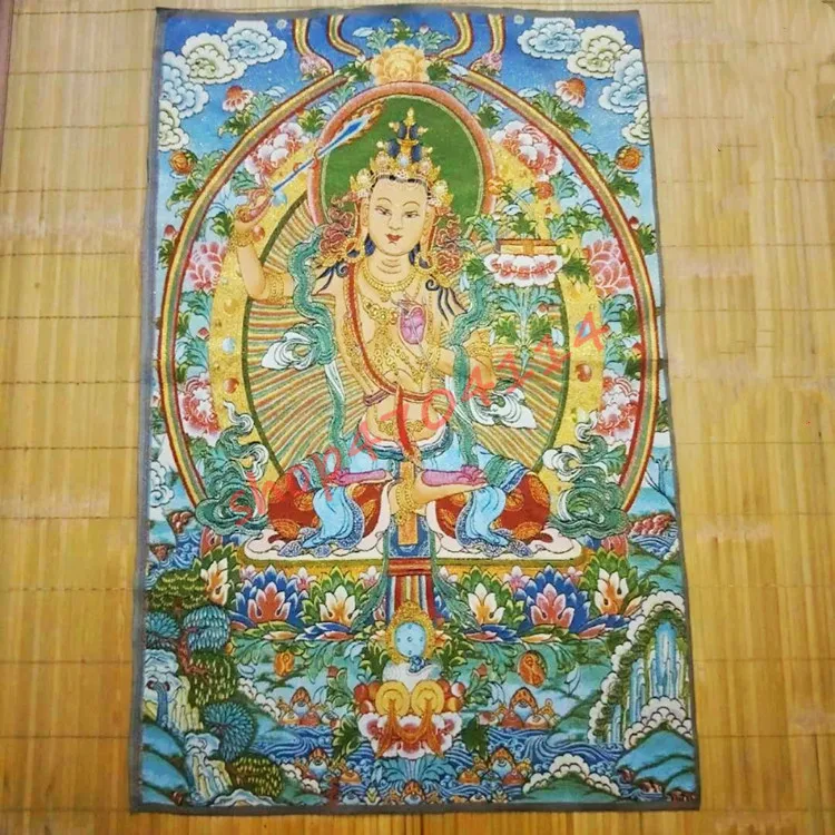 Манджушри Бодхисаттва статуи Будды Thangka изысканные поделки коллекции украшения |