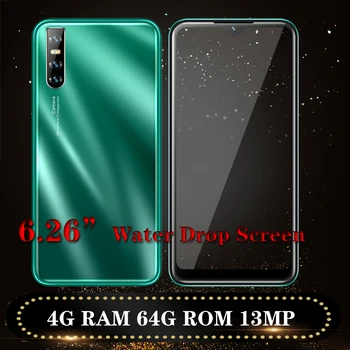 

A50 13MP 6.26" 4G RAM 64G ROM Smartphones Water Drop screen Original Android Cheap Celulares Wifi Mobile Phones Face id Unlocked