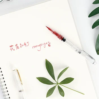 

Refillable Ink Watercolor Pen Water Soft Brush Pen Transparent Washable Pen For Kids Calligraphy Pen Painting Drawing Papeterie