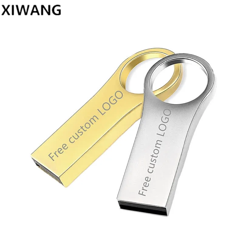 

Super fashion usb metal flash drive 128GB cle usb Memory Stick 8GB pen drive 64GB gift key pendrive 16GB U Disk Free custom LOGO