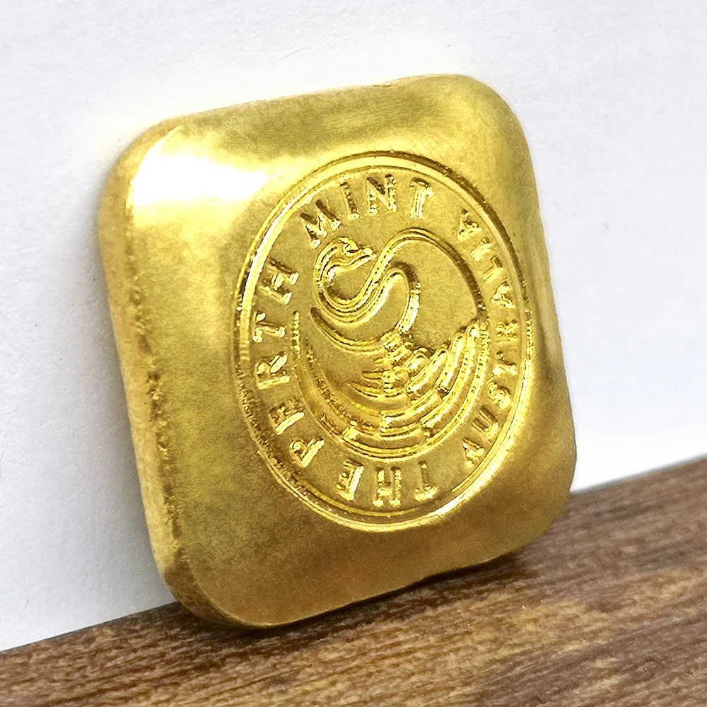 10Z 9999 FINE The Perth Mint Bullion латунные позолоченные копии монет медаль Австралия