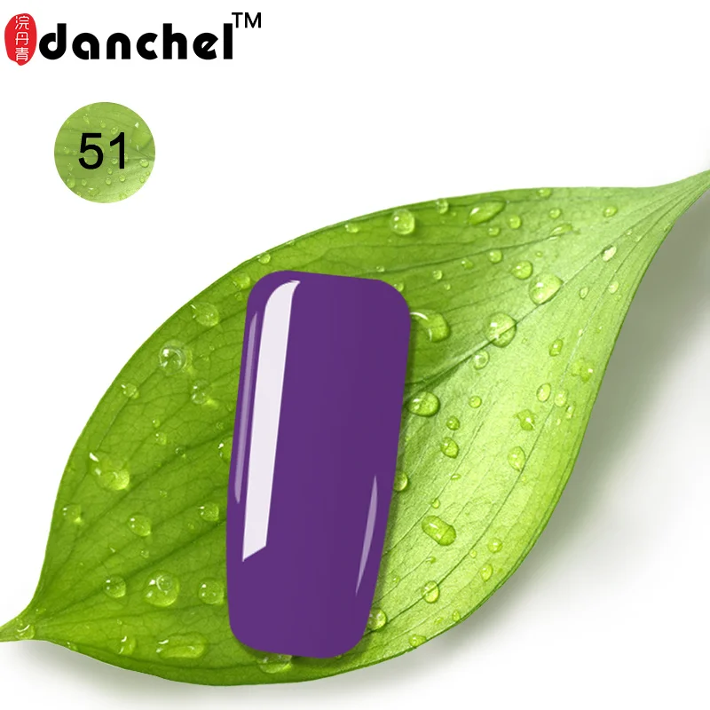 51 Danchel 9 мл гель покрытые лаком ногти художественный гель uv Vernis светодиодный праймер Полупостоянный светодиодный Гель-лак для замачивания Гель-лак для ногтей основа и верхнее покрытие - Цвет: 51