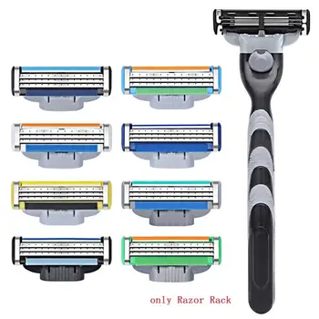 

1pc Men Plastic Antislip Face Shaving Razor Handle for Shaving & Hair Removal Replaceable Razor Rack Shaver Holder Supplies
