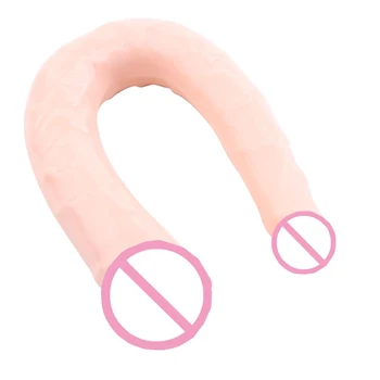 29cm Soft Silicone Double Head Dildos Vagina Anal Plug Prostate massager Artificial Penis Sex Toys For Women Lesbian Masturbator 5
