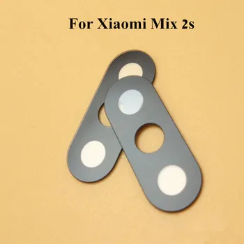 

Original Camera Glass Lens Cover For Xiaomi Mix 2s Rear Back Camera Outside Glass Lens lenses With Stickers