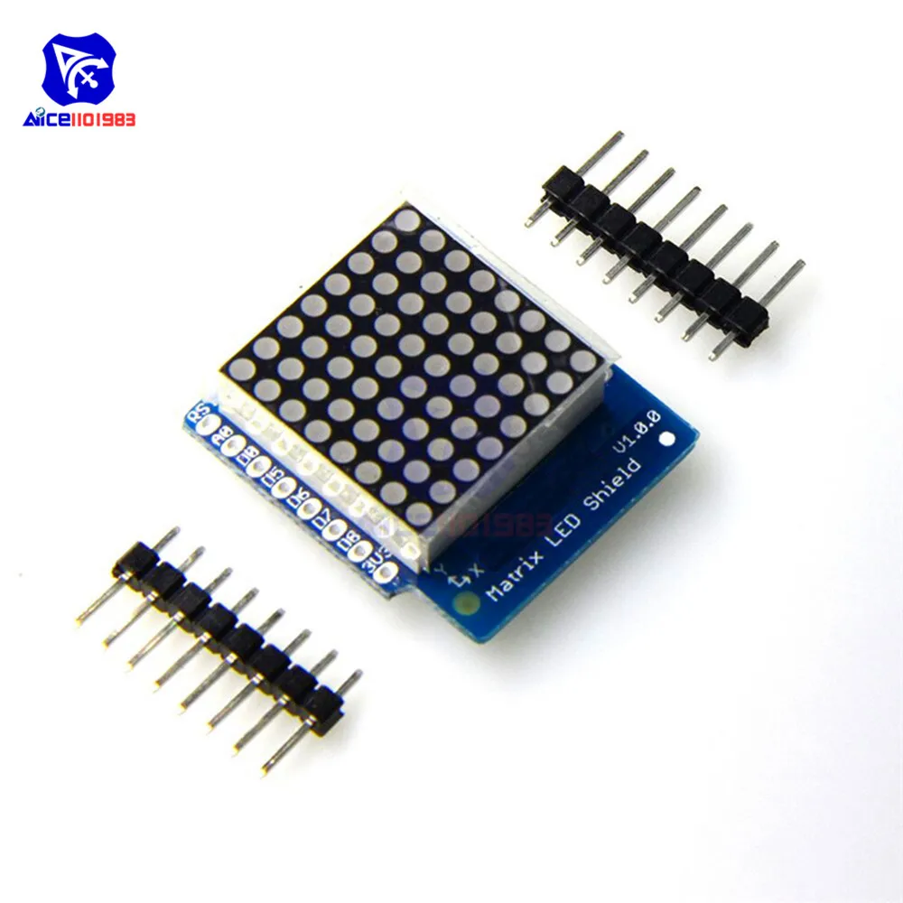 Diymore WeMos D1 Mini 8x8 матричный светодиодный модуль щит V1.0.0 цифровой выходной сигнала с