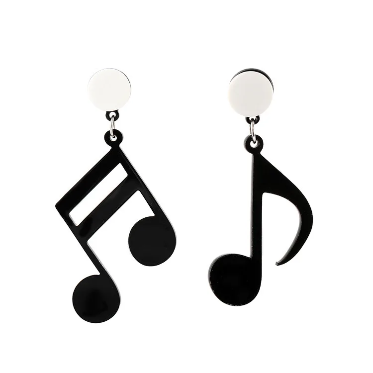 

2019 Rushed New Aros Earing Brinco Character Acrylic Earring Notes Interesting Cartoon Fashion Joker Asymmetric Eardrop Sale